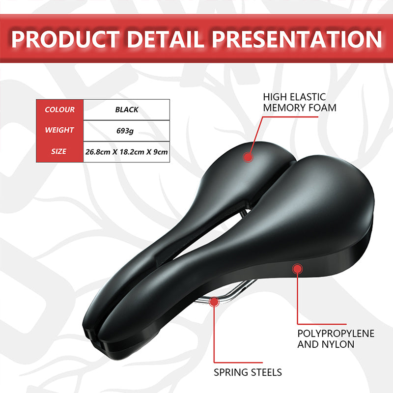 Padded discount bicycle seat